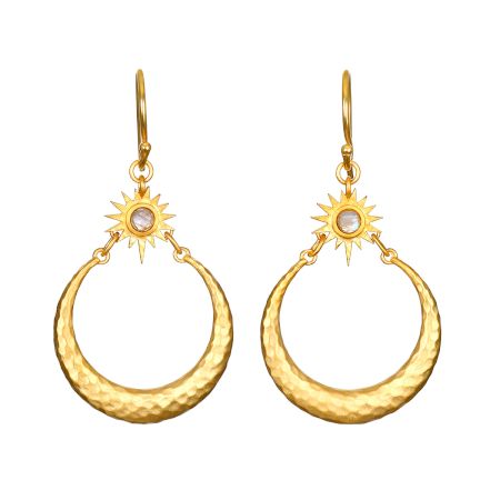 Hammered drop dangle earring, Labradorite gemstone, Wholesale jewelry